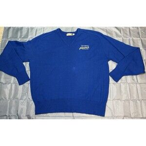 Los Angeles Rams Vintage V Neck Sweater Logo 7 XXL USA